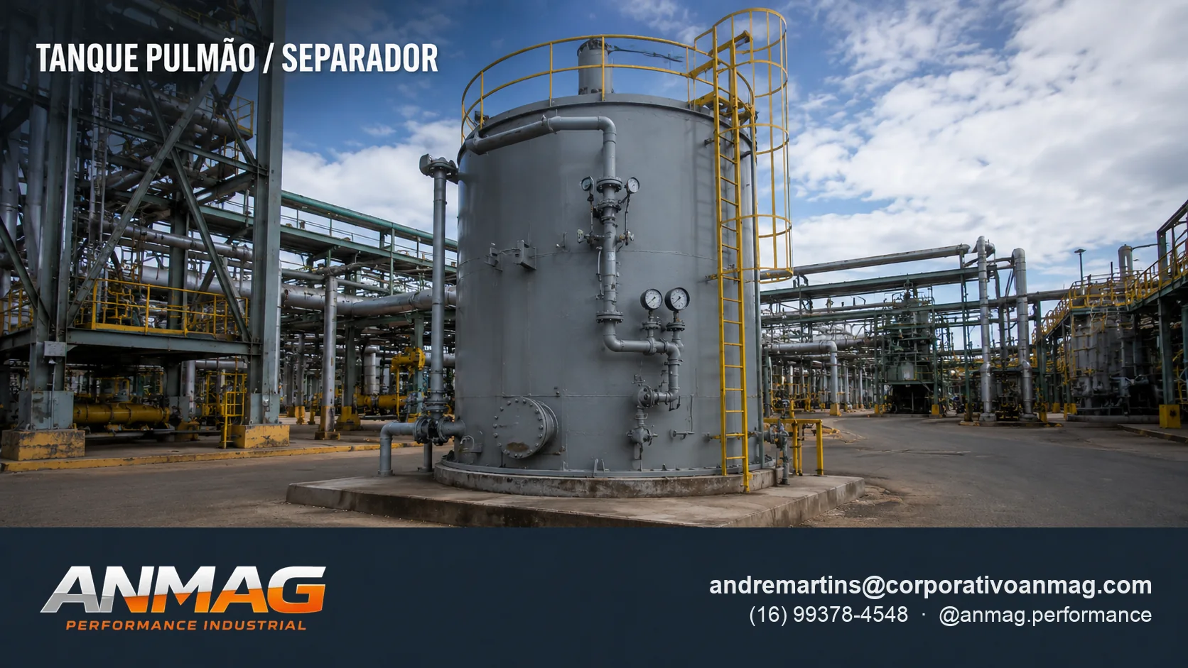 Tanque Pulmão / Separador — ANMAG